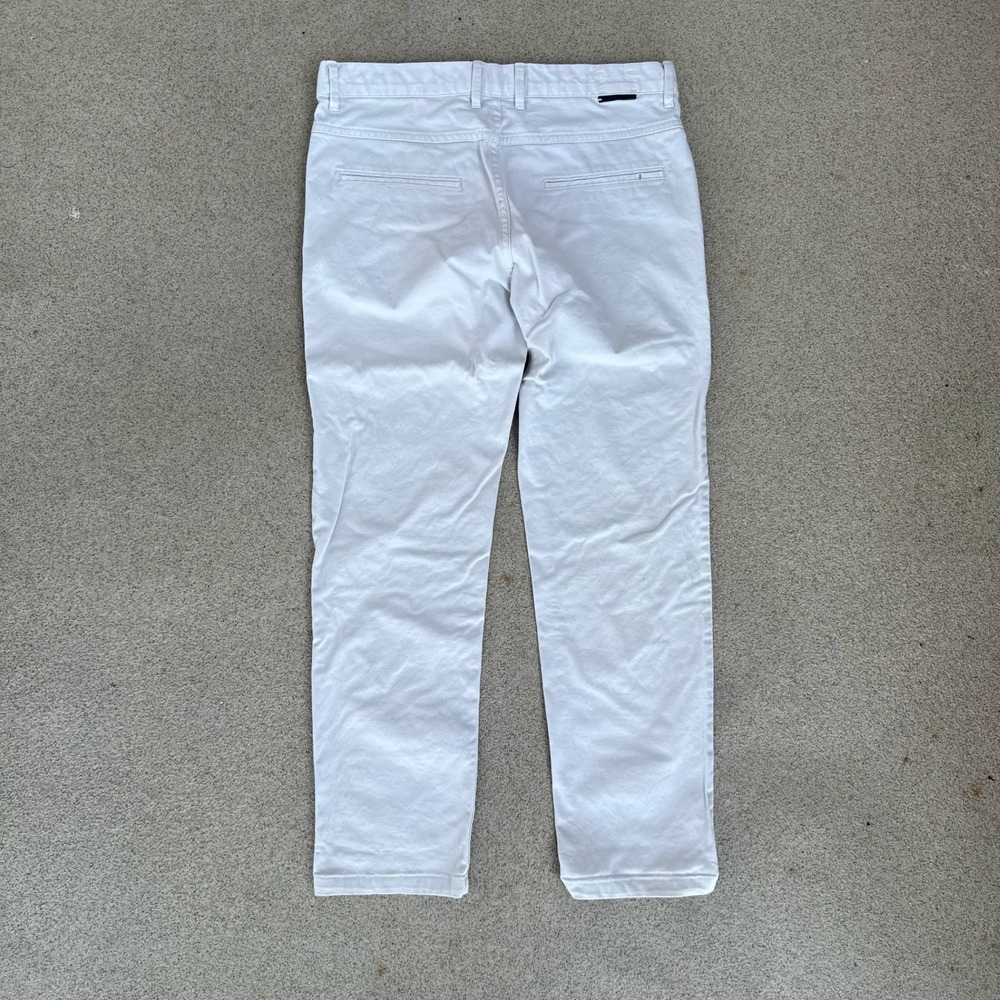 Zara Man Basic Collection Mens 31 Chino Pants - White Straight Slim Fit